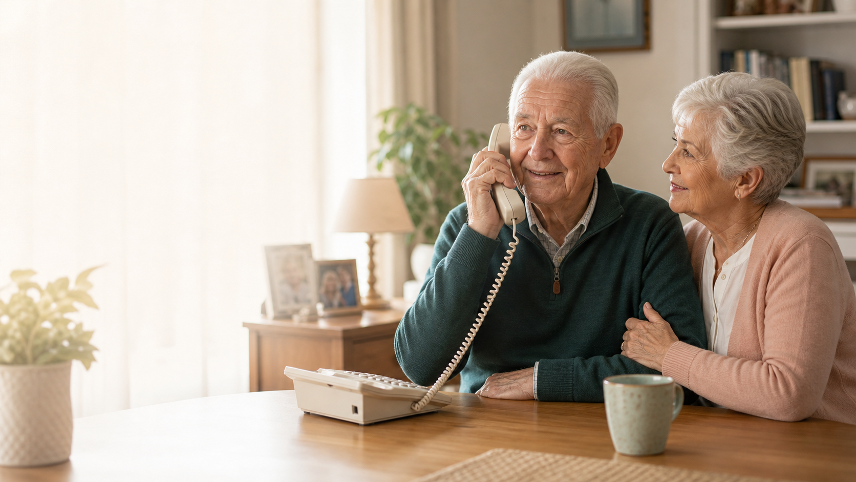 OneLineAssist helping grandparents reach family through a home landline